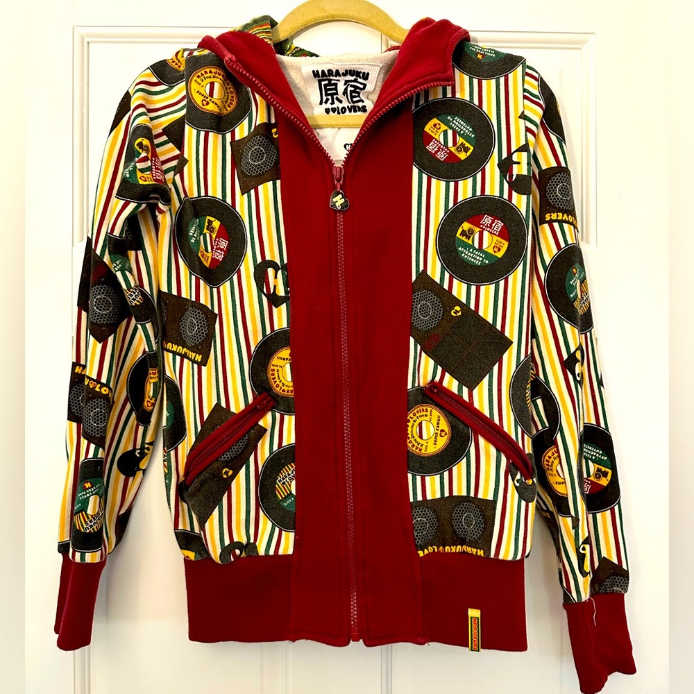 Harajuku Lovers Rasta hoodie vintage Gwen Stefani